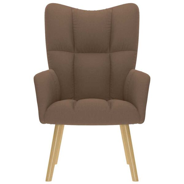 vidaXL Poltrona Relax Marrone in Tessuto