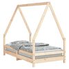 vidaXL Giroletto per Bambini 80x160 cm in Legno Massello di Pino