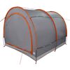 vidaXL Tenda porta biciclette Grigio e arancione 256 x 222 x 182 cm