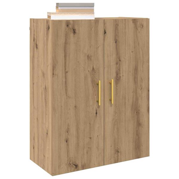 vidaXL Mobiletto a muro 2 pcs Rovere artigianale 69,5 x 34 x 90 cm