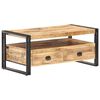 vidaXL Tavolino da Salotto 100x55x45 cm in Legno di Mango Grezzo