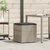 vidaXL Scatola per Cuscini Grigio chiaro 50 x 50 x 50 cm polyrattan