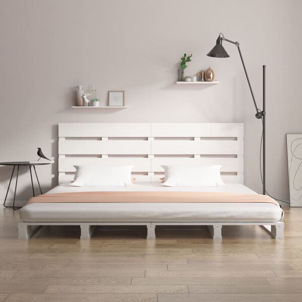 vidaXL Letto senza Materasso Bianco 140x190 cm Legno Massello di Pino