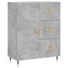 vidaXL Credenza Grigio Cemento 69,5x34x180 cm in Legno Multistrato