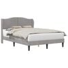 vidaXL Struttura del letto Grigio Chiaro 120 x 200 cm Velluto