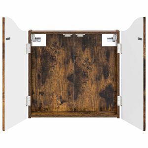 vidaXL Armadio per Dartboard Rovere Fumo 56 x 12 x 63 cm