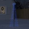 vidaXL Albero di Natale a LED con Punte 220 LED Blu 180 cm