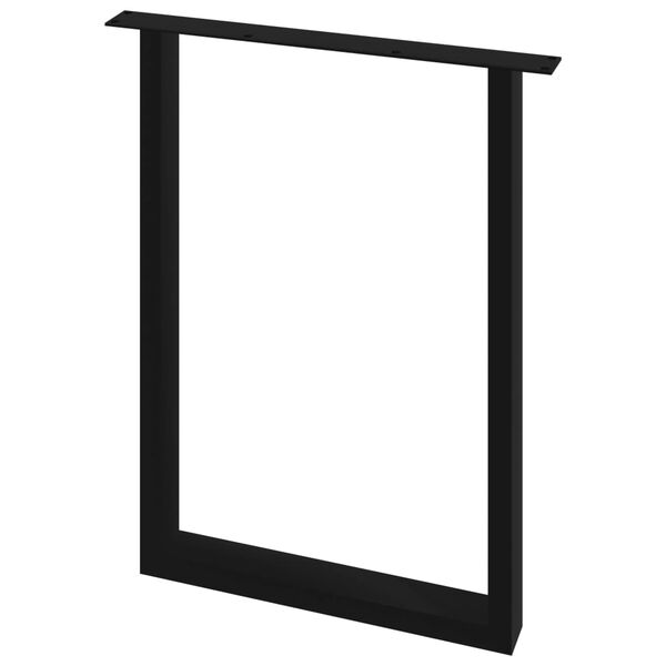 vidaXL Gambe per Tavolo da Pranzo 2 pz a Forma di O 60x72 cm