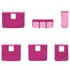 vidaXL Struttura del Letto Loft per Bambini con Tendine Nero e rosa