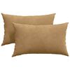 vidaXL Cuscini da Divano 2 pcs Marrone 50 x 30 cm Tessuto in Cords