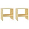vidaXL Comodini 2 pz 40x30,5x40 cm in Legno Massello di Abete