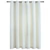 vidaXL Tenda Oscurante con Anelli in Metallo Velluto Crema 290x245 cm