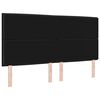 vidaXL Testiera Nero 180 cm Tessuto