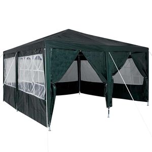 vidaXL Tenda Party 400 x 400 x 266 cm Verde Polietilene