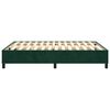 vidaXL Struttura Letto a Rete a Molle Verde Scuro 140x190 cm in Velluto