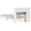 vidaXL Letto Libreria senza Materasso Bianco 100x200 cm Legno Massello