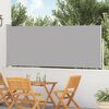 vidaXL Tenda Laterale Retrattile per Patio 120x500 cm Grigia