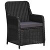 vidaXL Set Salotto da Giardino 9 pz in Polyrattan Nero