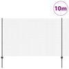 vidaXL Recinzione con Posto Grigio 1,5 x 10 m Acciaio e PVC
