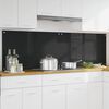 vidaXL Rivestimento da Cucina 2 pcs Nero 100 x 60 cm vetro temperato