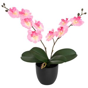 vidaXL Pianta di Orchidea Artificiale Rosa 36 x 10 x 30 cm