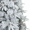vidaXL Albero di Natale Artificiale con Rami Pieghevoli Bianco 240 cm
