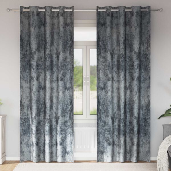 vidaXL Tende in Velluto 2 pcs Grigio Argento 260 x 140 cm Velluto