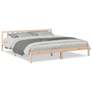 vidaXL Letto Extra Lungo senza Materasso 200x220 cm in Legno di Pino