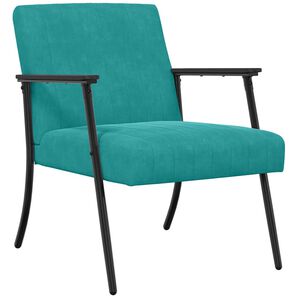 vidaXL poltrona Turchese Velluto