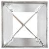 vidaXL Picchetti di Terra 2 pz Argento 12x12x89 cm in Acciaio Zincato