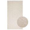 vidaXL Tappeto ZIZUR Crema 80x150 cm Aspetto Iuta Interni ed Esterni