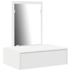 vidaXL Tavolo da Trucco Bianco 60 x 40 x 70 cm Legno multistrato
