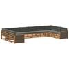 vidaXL Set divani con cuscino 10 pcs Legno di Acacia Massello
