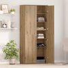 vidaXL Highboard rovere artigianale 80 x 35 x 180 cm Legno multistrato