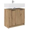 vidaXL Mobile da Bagno Rovere artigianale 64,5 x 33,5 x 59 cm