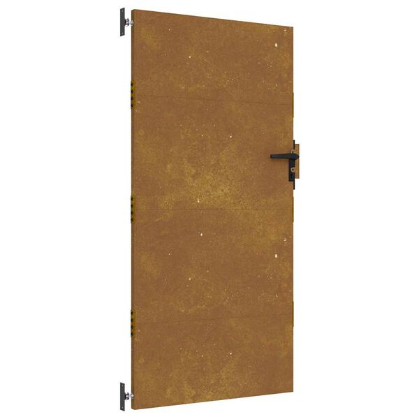 vidaXL Cancello da giardino 85x175 cm in acciaio Corten