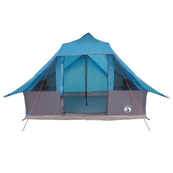 vidaXL Tenda Tipi con tetto Blu 364 x 281 x 257 cm taffet&agrave;
