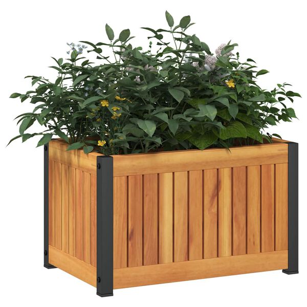 vidaXL Fioriera da Giardino 45x30x27,5 cm in Legno Massello di Acacia