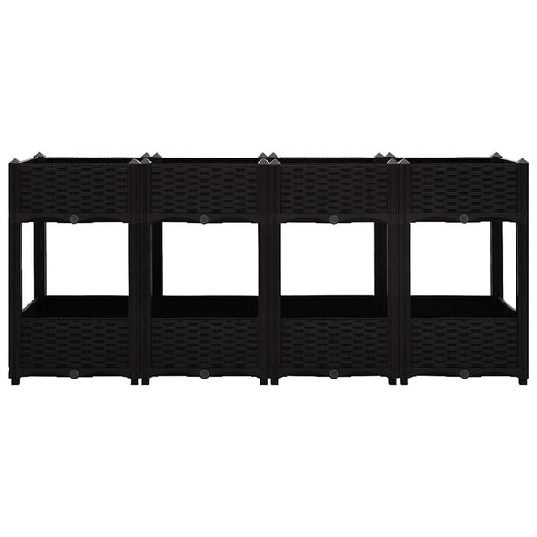 vidaXL Fioriera Rialzata 160x40x71 cm in Polipropilene