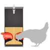 vidaXL Feeder per pollo Nero 32,5 x 20,5 x 43 cm