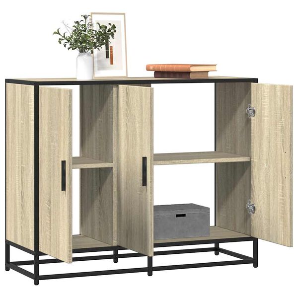 vidaXL Credenza Rovere Sonoma 94x35x76 cm in Legno Multistrato