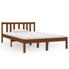 vidaXL Giroletto senza Materaso Ambra in Legno Massello 120x190 cm