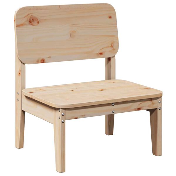 vidaXL Sedie da Giardino 2pz 60x52,5x72 cm Legno Massello di Pino