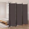vidaXL Divisorio a 6 Pannelli Marrone 300x220 cm in Tessuto