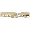 vidaXL Set di divani da esterno 8 pz Bianco e Beige
