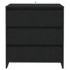 vidaXL Credenza Nera 70x41x75 cm in Truciolato