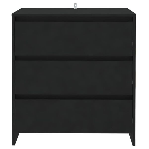 vidaXL Credenza Nera 70x41x75 cm in Truciolato