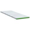 vidaXL Topper per materasso Bianco e Verde 80 x 200 cm