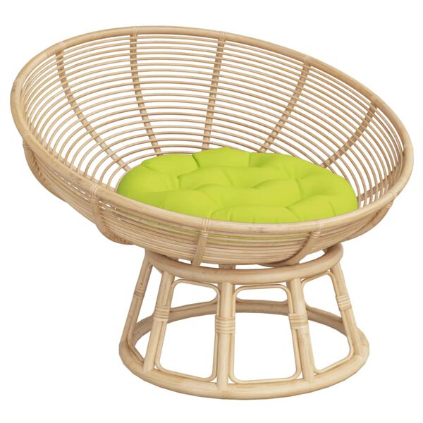 vidaXL Cuscino Rotondo Verde Chiaro &Oslash; 60x11 cm in Tessuto Oxford