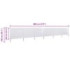 vidaXL Paravento a 6 Pannelli in Tessuto 800x120 cm Bianco Sabbia